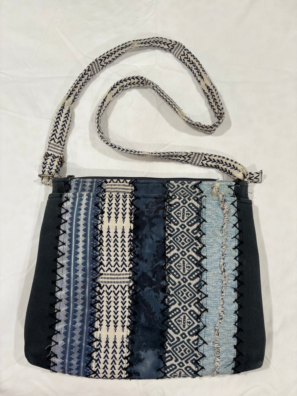 Demdaco Your Journey Indigo Crossbody Hippie Boho Bag